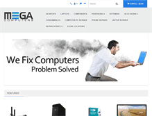 Tablet Screenshot of megacomputers.co.nz